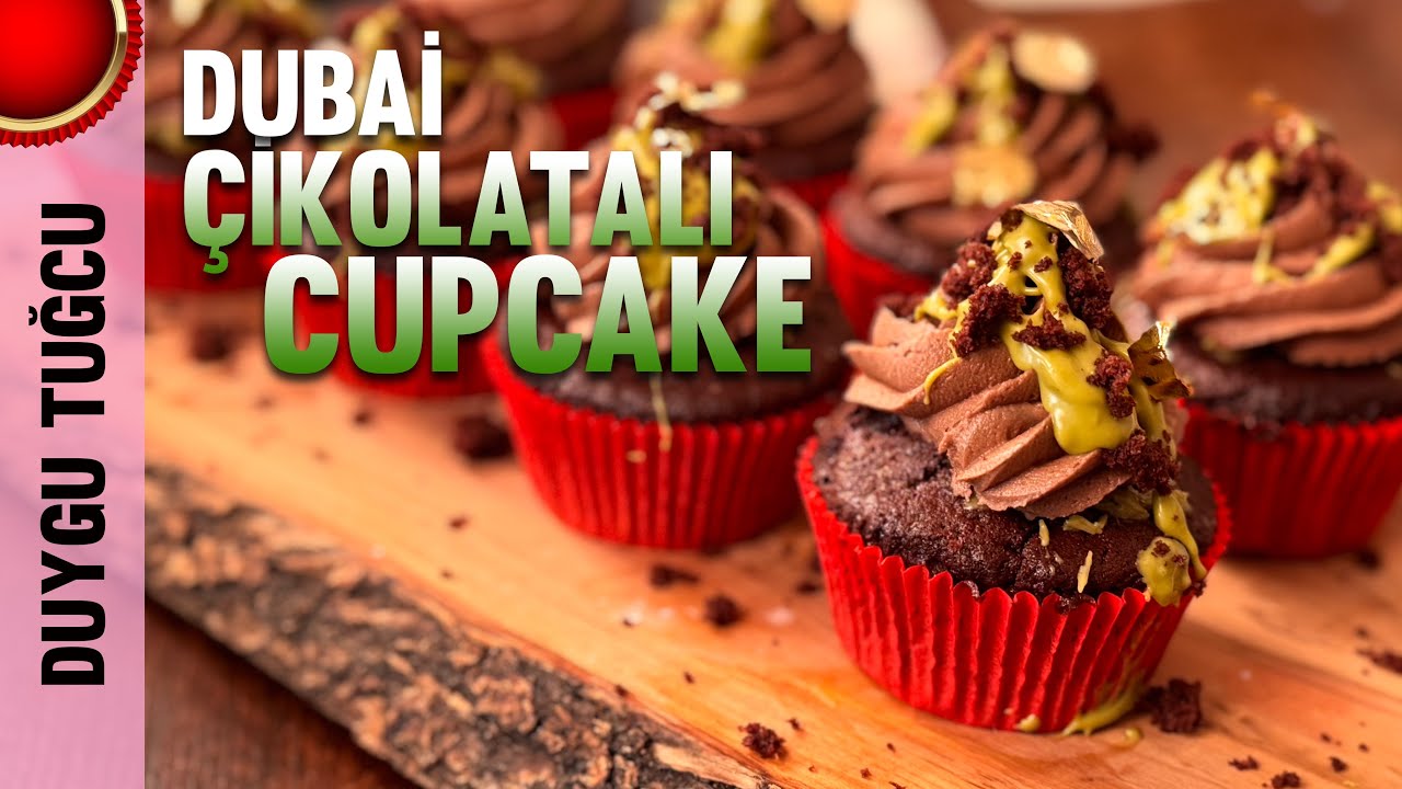 Dubai Çikolatalı Cupcake Tarifi 🧁 | MUHTEŞEM LEZZET! 🧁🍫 | Chef Duygu Tuğcu