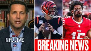 NFL LIVE | Adam Schefter has latest on Joe Burrow's back injury & De'Zhaun Stribling 10-Week absence