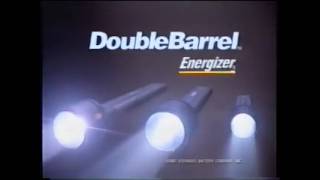 Eveready Energizer double-barrel flashlight one barrel brighter/better 15-sec commercial (US. 1998)
