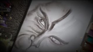 Hanuman Ji Drawing Tutorial With Eyeshadow Palette // Hanuman ji Drawing // How To Drawing HanumanJi
