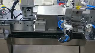 Fully automatic both ends ribbon cable IDC pressing machine