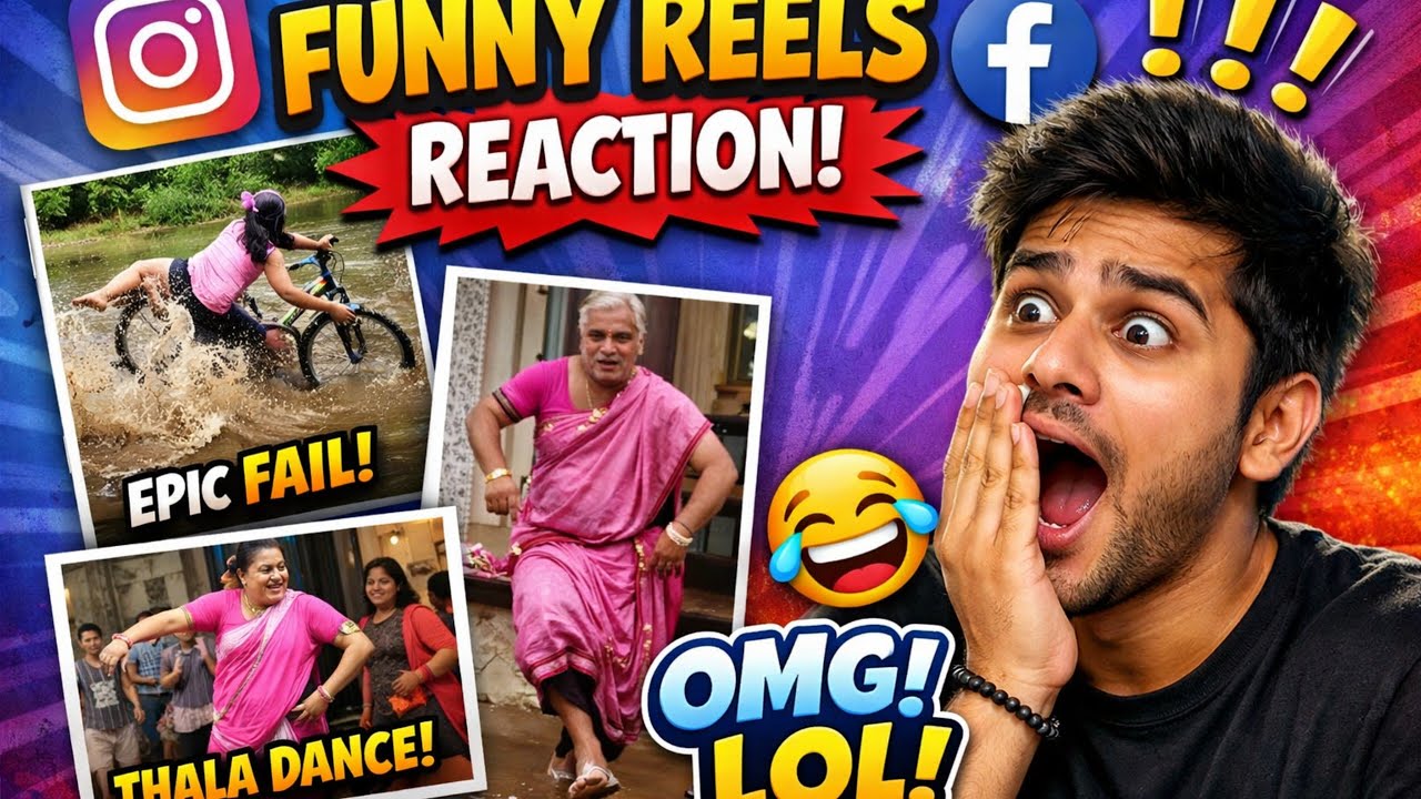 😂 Instagram Funny Reels Reaction | End Tak Dekhna 😂 OMG LOL 