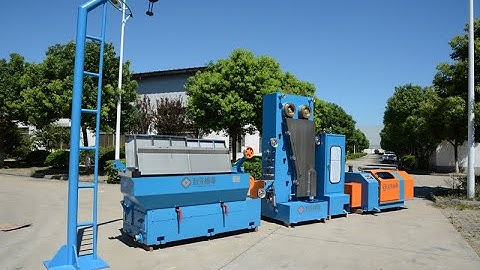 Medium Wire Drawing Machine with Annealer & Spooling machine Model: 17DST