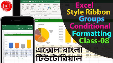 Excel Conditional formatting Class 08,Data bars, color scales, Icon sets, rst softbd bangla tutorial