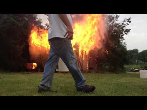 Burning Shed Time Lapse