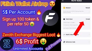 Fitlich App Instant 4.8$ token|Fitlich App withdraw|FuzionX Exchange Airdrop|Instant 3$ per Account screenshot 5