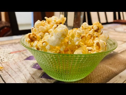 How to make caramel popcorn easily - YouTube