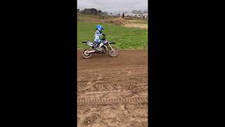First time riding a yz 65 (8 years old) #motocross #moto