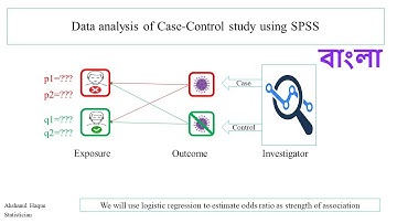 Data analysis of Case-Control study using SPSS || Odds Ratio || logistic regression