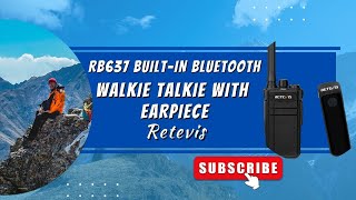 RB637 Builtin Bluetooth PMR446 Walkie Talkie with Earpiece Review