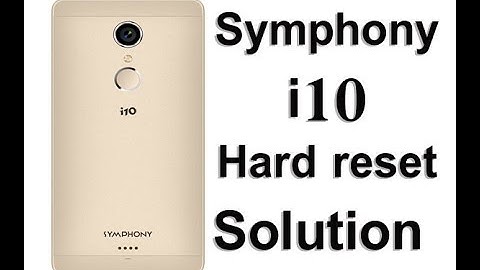 How to hard reset Symphony i10, Symphony i10 factory reset, Symphony i10 Pattern unlock