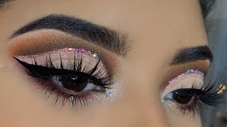 Shimmery Bling CutCrease ✨| Holiday Makeup Tutorial | Rosita Rodriguez