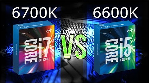 Intel i7-6700K vs i5-6600K