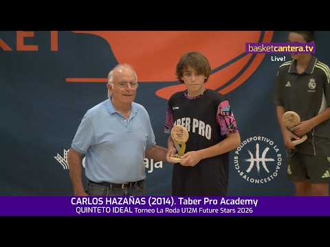 CARLOS HAZAÑAS (2014). Taber Pro Academy.- ALL-TOURNAMENT TEAM. U12M Future Stars LA RODA Tournam...