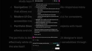 Create a UX Design Portfolio on 5 MINUTES using AI! #v0 #generativeai #productdesign