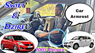 diy fitting 👉 Swift & Dzire 💯 Proper Armrest available | Best Car Armrest @KristalCars