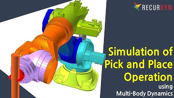 Simulation of Pick and Place operation using Multi-Body Dynamics software, RecurDyn