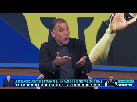 ESTEBAN SOLARI vs EFRAÍN JUÁREZ, la comparación de ambos DT en su inicio con PUMAS | Cuadro Titular