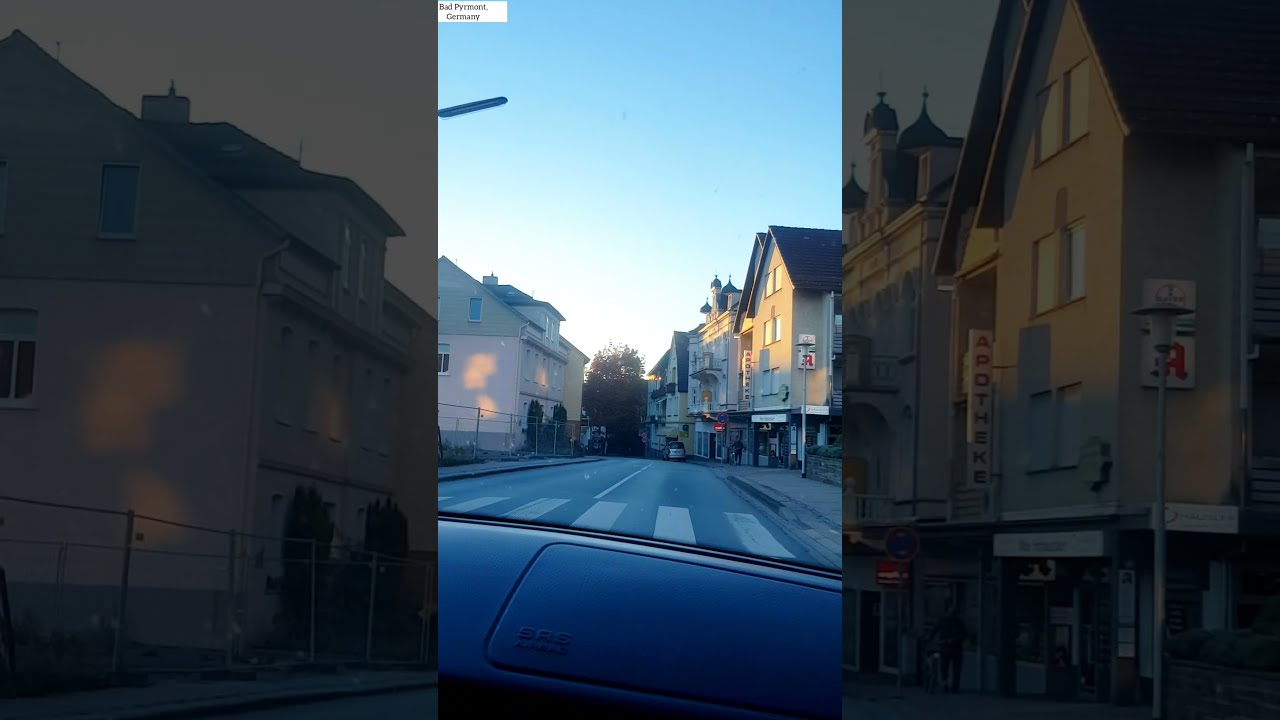 BAD PYRMONT GERMANY DRIVING AROUND COUNTRY SIDE OF GERMANY