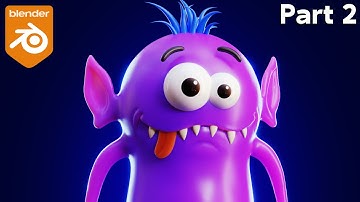Cute Monster Character - Part 2 (Blender Sculpting Tutorial)
