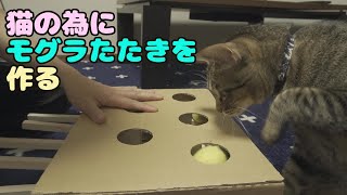 Diy 百均でそろう材料で猫用もぐらたたきを作って遊んでみた 自作猫おもちゃ サビ猫おぬしちゃんとキジトラ猫なんじ君の日々 100均スタイル