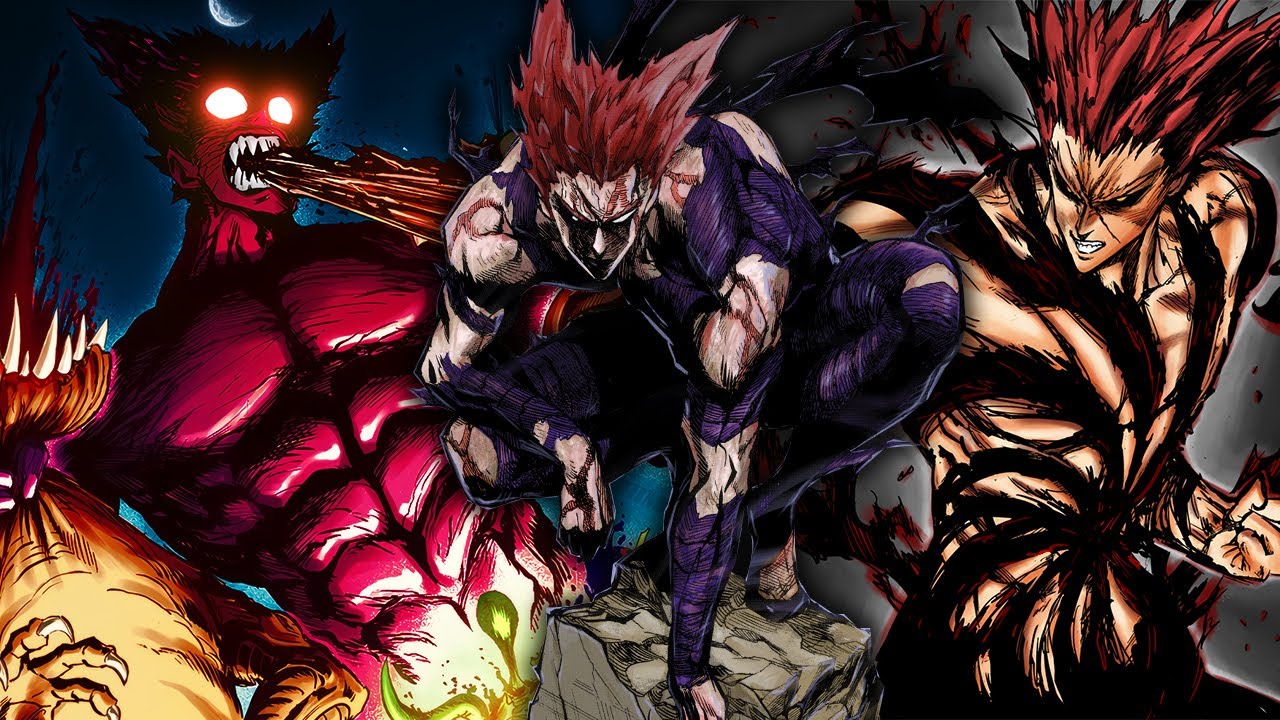 Colored Cosmic Fear Garou  One punch man anime, One punch man, One punch  man manga