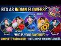 BTS Members as Indian Flowers? 🌸 Kiska Personality kis Phool se milta hai? | Destiny Tunes and Tales