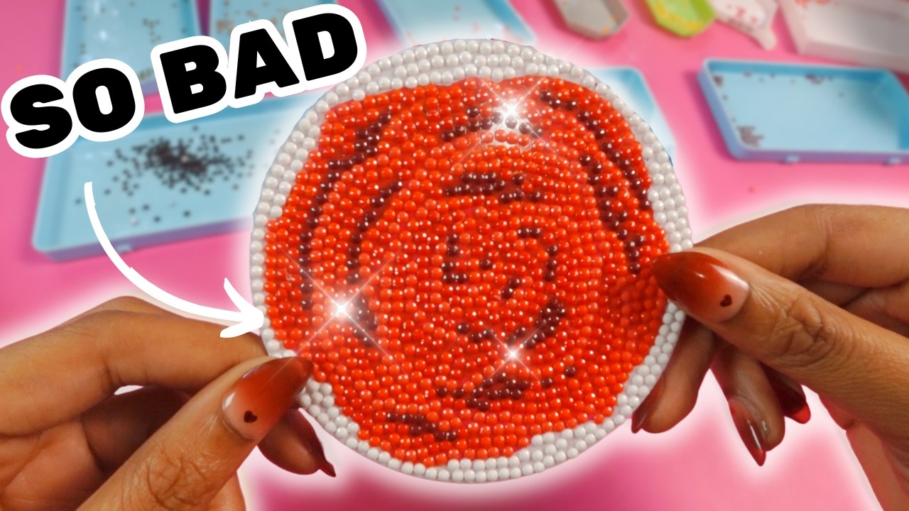 Я ИСПОРТИЛА еще одну алмазную картину. Тестирую ДЕШЕВЫЙ набор для рукоделия алмазной картины (ужас!)