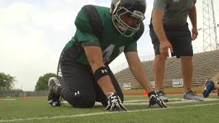 ProTips: Football: Defensive Line Tips: The 4-Point Stance Form