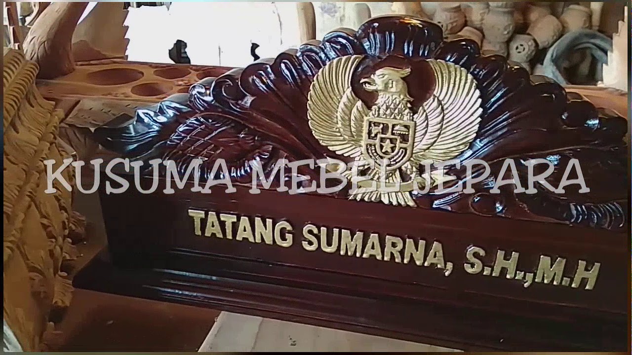 PAPAN NAMA  MEJA KANTOR  KAYU JATI YouTube