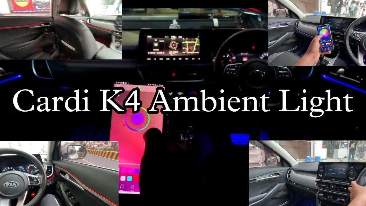 Installing Cardi K4 Ambient Light In Kia Seltos 😍 || Available For All ...