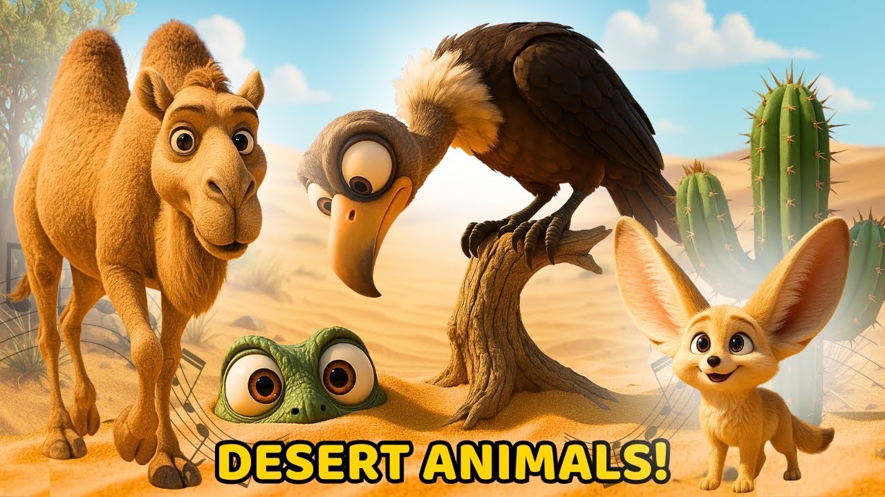 Animals of the Desert 🐫 | Fun Learning Song for Children - YouTube