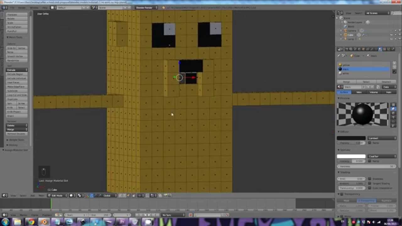 Blender 3D Basics - How to Make a Super Simple 3D Character - YouTube