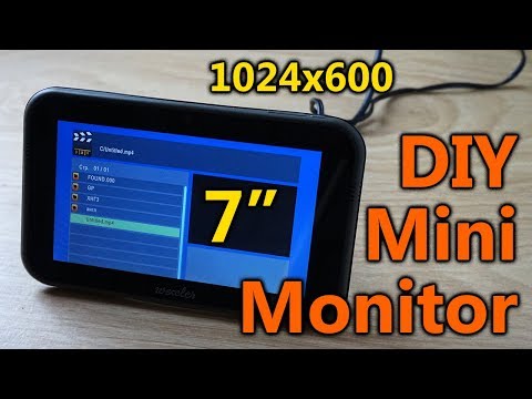 Фото Мини монитор из матрицы планшета своими руками. Mini Monitor DIY 7” 1024x600px from tablet