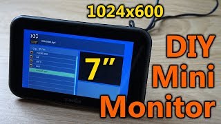 Мини монитор из матрицы планшета своими руками. Mini Monitor DIY 7” 1024x600px from tablet