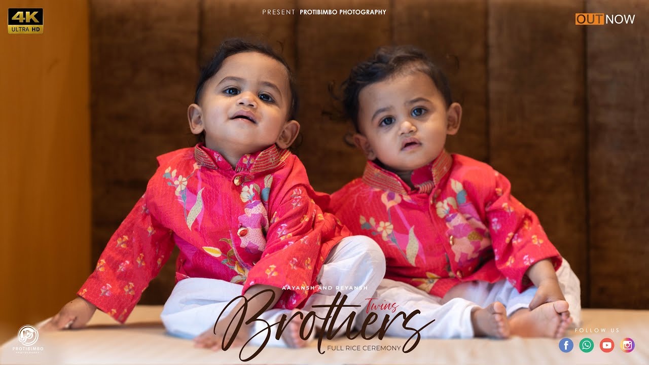 Aayansh and Reyansh | Twins Brothers | Full Cinematic Rice Ceremony 2025 | PROTIBIMBO PHOTOGRAPHY