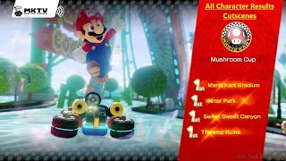 Mario Kart 8 Deluxe - All Character Results Cutscenes