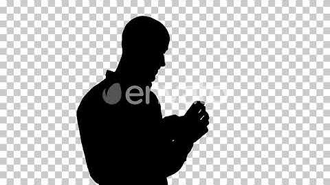 Silhouette businessman, Alpha Channel | Motion Graphics - Envato elements