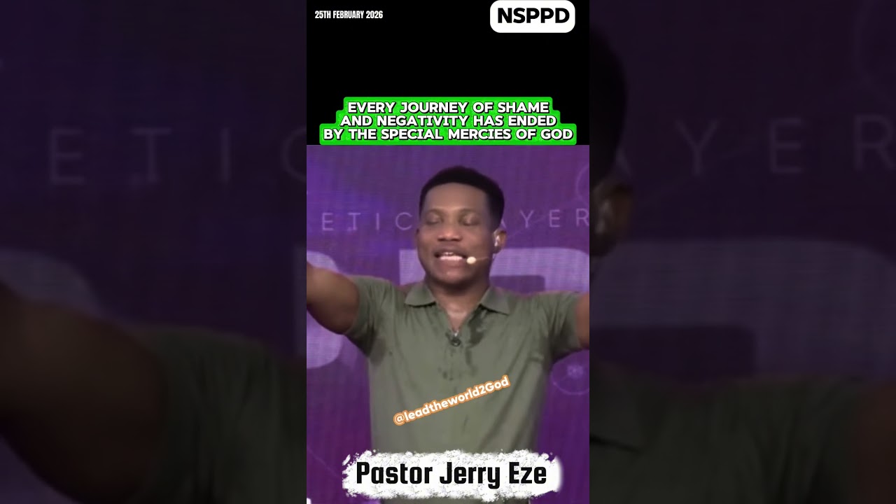 Every journey of shame and negativity has ended by Mercy | Pastor Jerry Eze #nsppd #jerryeze #shorts