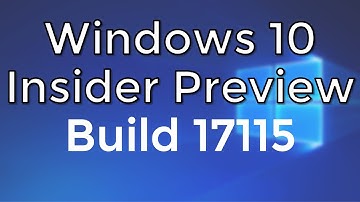 Windows 10 Insider Preview Build 17115 RS4 Fast ring