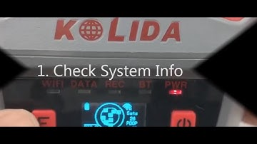 How to check system info and Restore factory defaults on the kolida k20s
