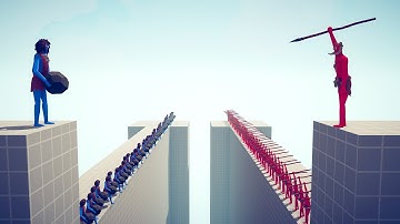 70x SPEAR THROWERS vs 70x EVERY RANGED UNIT - Totally Accurate Battle Simulator TABS