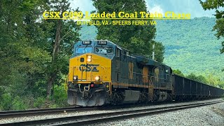 CSX C090 Loaded Coal Train Chase - Duffield, VA - Speers Ferry, VA