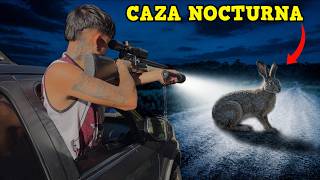 CACERIA DE LIEBRES NOCTURNA / CAZA Y COCINA!!  /  NIGHTTIME HARE HUNTING / HUNTING AND COOKING!!