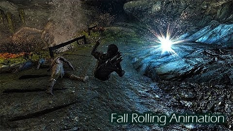 Skyrim Mods: Fall Rolling Animation.