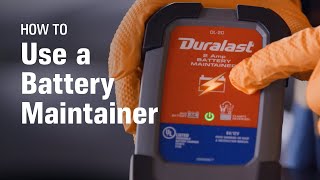 How to Use a Battery Maintainer