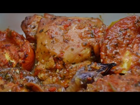 Sobrecoxa assada com vinho branco e tempero especial [Low Carb | Paleo | Dukan ] | Mallu Hessel