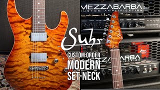 SUHR Custom Order MODERN SET-NECK 🇺🇸 in MEZZABARBA M-ZERO Overdrive 100w Head 🇮🇹 - (SUB-ENG) Demo
