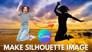 How to make Silhouette Effect Photo | Dark Shadow Effect - Easy & Quick Canva Tutorial