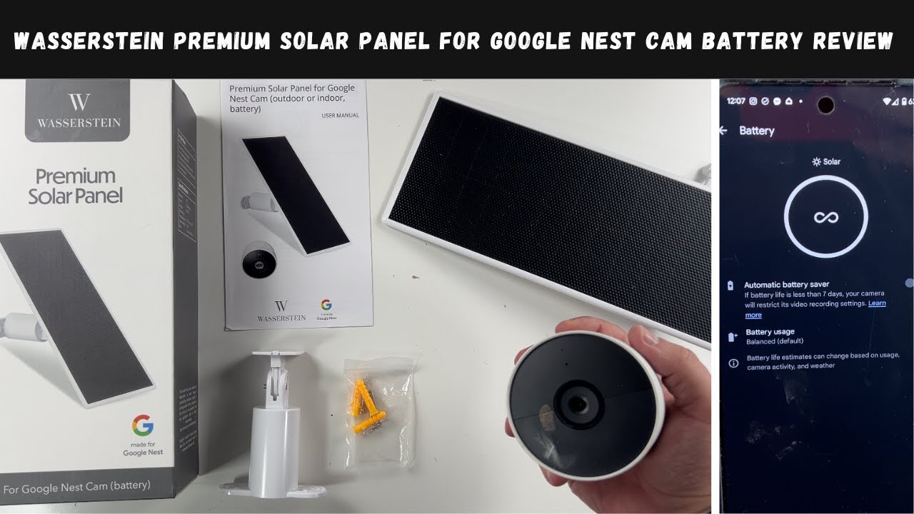 Обзор аккумулятора солнечной панели Wasserstein Premium для Google Nest Cam